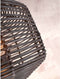 GOOD&MOJO Vloerlamp Tanami - Bamboe/Rotan Zwart - Ø25cm - Modern - Staande lampen voor Woonkamer - Slaapkamer