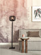 GOOD&MOJO Vloerlamp Tanami - Bamboe/Rotan Zwart - Ø25cm - Modern - Staande lampen voor Woonkamer - Slaapkamer