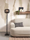 GOOD&MOJO Vloerlamp Tanami - Bamboe/Rotan Zwart - Ø25cm - Modern - Staande lampen voor Woonkamer - Slaapkamer