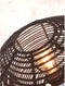 GOOD&MOJO Vloerlamp Tanami - Bamboe/Rotan Zwart - Ø25cm - Modern - Staande lampen voor Woonkamer - Slaapkamer