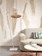 GOOD&MOJO Vloerlamp Tanami - Bamboe Wit/Rotan - 63x40x150cm - Modern - Staande lampen voor Woonkamer - Slaapkamer