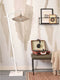 GOOD&MOJO Vloerlamp Zanzibar - Bamboe/ Rotan Wit - 63x40x150cm - Modern - Staande lampen voor Woonkamer - Slaapkamer