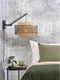 GOOD&MOJO Wandlamp Bhutan - Bamboe Zwart/Naturel - 57x50x50cm - Binnen Scandinavisch,Bohemian
