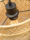 GOOD&MOJO Wandlamp Bhutan - Bamboe Zwart/Naturel - 57x50x50cm - Binnen Scandinavisch,Bohemian