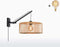 GOOD&MOJO Wandlamp Bromo - Bamboe Zwart/Naturel - 55x40x45cm - Binnen Scandinavisch,Bohemian