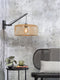 GOOD&MOJO Wandlamp Bromo - Bamboe Zwart/Naturel - 55x40x45cm - Binnen Scandinavisch,Bohemian