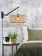 GOOD&MOJO Wandlamp Bromo - Bamboe Zwart/Naturel - 55x40x45cm - Binnen Scandinavisch,Bohemian