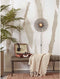 GOOD&MOJO Wandlamp Cango - Bamboe Zwart - Ø40cm - Binnen