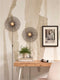 GOOD&MOJO Wandlamp Cango - Bamboe Zwart - Ø40cm - Binnen