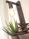 GOOD&MOJO Wandlamp Flores - Bamboe Zwart - 30x18x52cm - Binnen