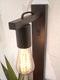 GOOD&MOJO Wandlamp Flores - Bamboe Zwart - 30x18x52cm - Binnen
