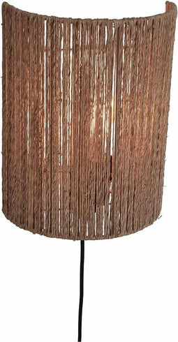 GOOD&MOJO Wandlamp Iguazu - Jute - 25x25x32cm - Binnen