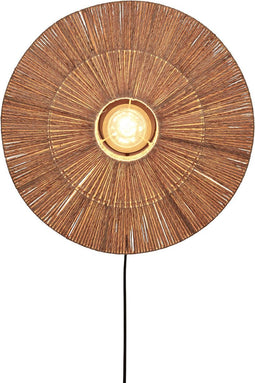 GOOD&MOJO Wandlamp Iguazu - Jute - Ø55cm - Binnen