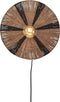 GOOD&MOJO Wandlamp Iguazu - Jute/Zwart - Ø40cm - Binnen