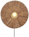 GOOD&MOJO Wandlamp Iguazu - Jute Zwart - Ø55cm - Binnen