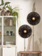 GOOD&MOJO Wandlamp Iguazu - Jute Zwart - Ø55cm - Binnen