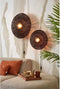 GOOD&MOJO Wandlamp Iguazu - Jute Zwart - Ø55cm - Binnen