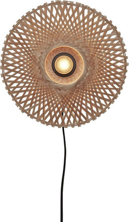GOOD&MOJO Wandlamp Kalimantan - Bamboe - Ø30cm - Binnen Modern