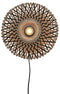 GOOD&MOJO Wandlamp Kalimantan - Bamboe - Ø30cm - Binnen Modern