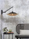 GOOD&MOJO Wandlamp Kalimantan - Bamboe Zwart/Naturel - 55x44x45cm - Binnen Scandinavisch,Bohemian
