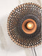 GOOD&MOJO Wandlamp Kalimantan - Zwart/Bamboe - Ø30cm - Binnen Modern
