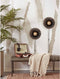 GOOD&MOJO Wandlamp Kalimantan - Zwart/Bamboe - Ø30cm - Binnen Modern