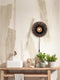 GOOD&MOJO Wandlamp Kalimantan - Zwart/Bamboe - Ø30cm - Binnen Modern