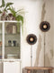 GOOD&MOJO Wandlamp Kalimantan - Zwart/Bamboe - Ø30cm - Binnen Modern