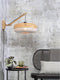GOOD&MOJO Wandlamp Palawan - Bamboe/Wit - 55x40x45cm - Binnen Scandinavisch,Bohemian