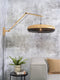 GOOD&MOJO Wandlamp Palawan - Bamboe/Zwart - 105x60x55cm - Binnen Scandinavisch,Bohemian