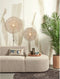 GOOD&MOJO Wandlamp Zanzibar - Rotan Wit - Ø40cm - Binnen Modern