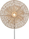 GOOD&MOJO Wandlamp Zanzibar - Rotan Wit - Ø55cm - Binnen Modern