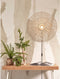 GOOD&MOJO Wandlamp Zanzibar - Rotan Wit - Ø55cm - Binnen Modern
