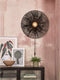 GOOD&MOJO Wandlamp Zanzibar - Rotan Zwart - Ø55cm - Binnen Modern