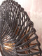 GOOD&MOJO Wandlamp Zanzibar - Rotan Zwart - Ø55cm - Binnen Modern