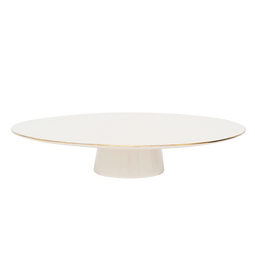 Good Morning cake stand White / gold / Porcelain