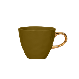 Good Morning cup Amber Green Coffee Ø8 cm / Green