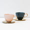 Good Morning cup Blue Green Cappuccino/tea Ø11 cm / Blue