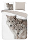Good Morning Dekbedovertrek Fera Wolven - Flanel - Multi 240x220cm