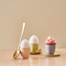 Good Morning egg cup Pale Green, Set of 2, in gift pack Green / Ceramic