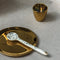 Good Morning egg cup, Set of 2, in gift pack Gold / Ceramic