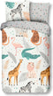 Good Morning Kids Dekbedovertrek Savanne - 140x220cm + 60x70cm - Set van 2 stuks - Multi