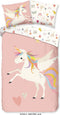 Good Morning Kinderdekbedovertrek "regenboog eenhoorn" - Multi - (140x200/220 cm) - Katoen