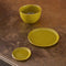 Good Morning plate Amber green Ø9 cm / Green