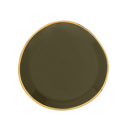 Good Morning plate Fir Green Ø9 cm / Green