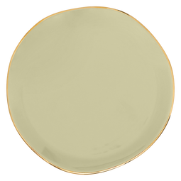 Good Morning plate Pale Green Ø17 cm / Green