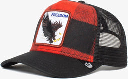 Goorin Bros Cap - Freedom - Ski Free - Black Red - One Size - Trucker Cap - Pet Heren - Petten - Caps