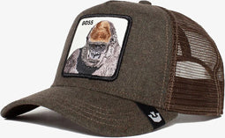 Goorin Bros Cap - The Boss - Brown Felt / Wool - One Size - Trucker Cap - Pet Heren - Petten - Caps