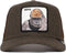 Goorin Bros Cap - The Boss - Brown Felt / Wool - One Size - Trucker Cap - Pet Heren - Petten - Caps