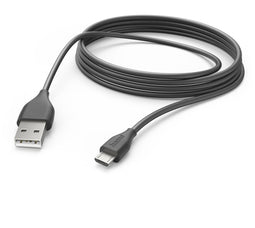 Hama 00201588 - USB naar Micro-USB kabel - Snellaadkabel 300cm - Zwart